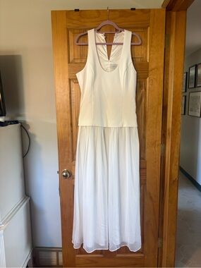 knee length dresses for ladies Show Me Your Mumu Jasmine Halter Maxi Dress Luxe Satin Ivory MD